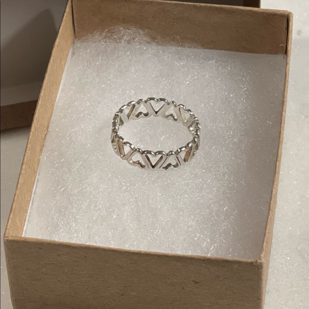 Silver Heart Ring - image 7
